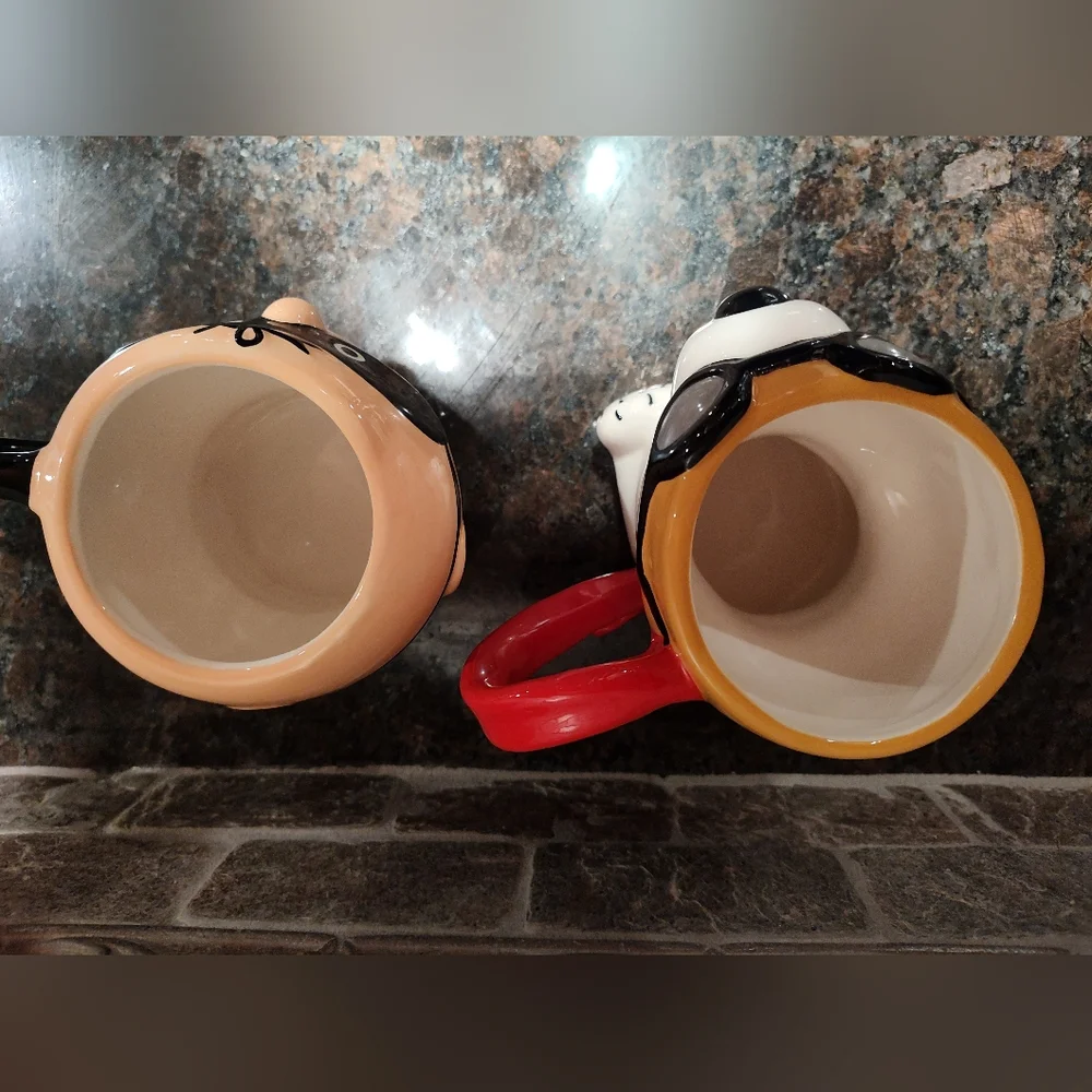 Williams Sonoma Peanuts Ceramic 2 Mug Set